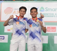 [BAC 2022] Pramudya/Yeremia Akhiri Puasa Gelar Ganda Putra